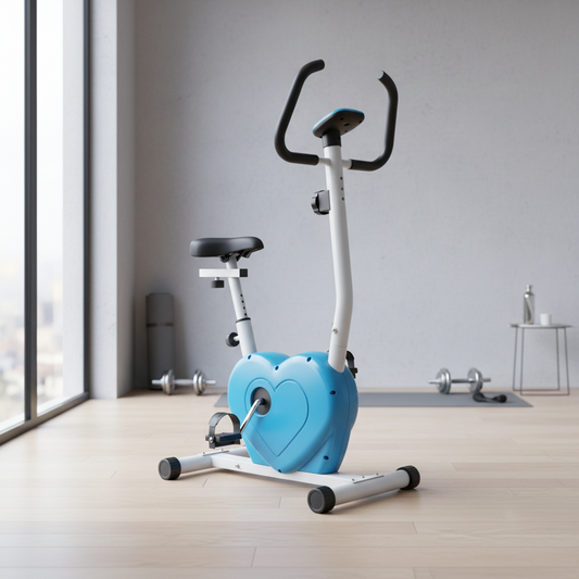 Athlete Home Cardio Heart Mini Exercise Bike – Compact Magnetic Upright Stationary Bicycle for Home Gym Cardio & Weight Loss