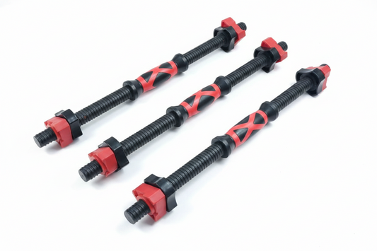 Athlete Home Premium Adjustable Dumbbell Handles Set – Heavy Duty Solid Chrome Steel or ABS Threaded Bars with Secure Star-Lock Collars for Home Gym, Strength Training & Weight Lifting