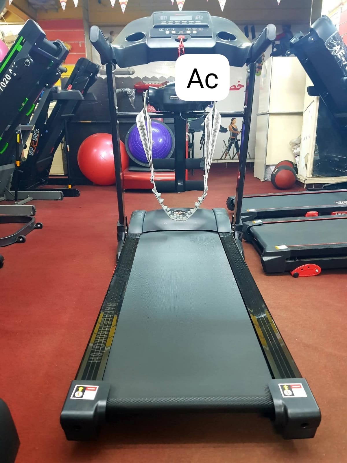 مشاية كهربائية بمحور AC للمحترفين من رافال مع حزام مساج متكامل وشاشة ذكية متعددة الوظائف | جهاز جري منزلي للتحمل الشاق وتخسيس الوزن