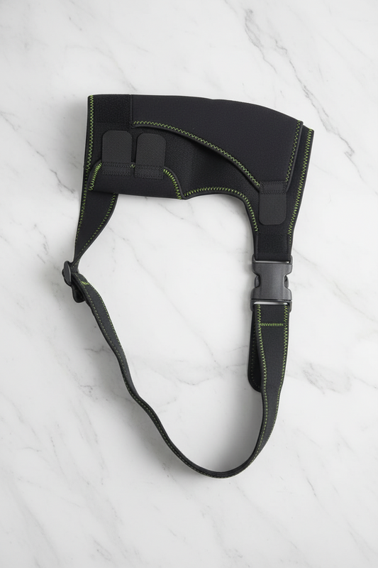 Athlete Home Premium Adjustable Shoulder Brace – Neoprene Shoulder Support Sleeve for Injury Prevention, Pain Relief & Joint Stability – High-Compression Sports Wrap for Gym, Crossfit & Weightlifting