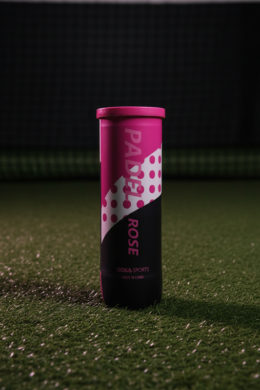 أنبوبة كرات بادل مضغوطة عالية الأداء ODEA Padel Rose – كرات بادل فاخرة وعالية المتانة للتحكم في الملعب، السرعة، والمباريات القوية