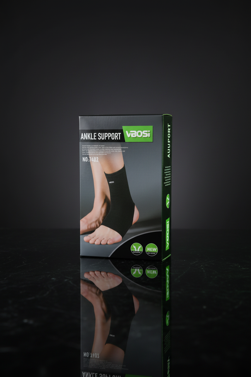 VAOSI Breathable Compression Ankle Support Sleeve & Joint Brace | Elastic Ankle Wrap for Running, Weightlifting, Agility & Injury Prevention