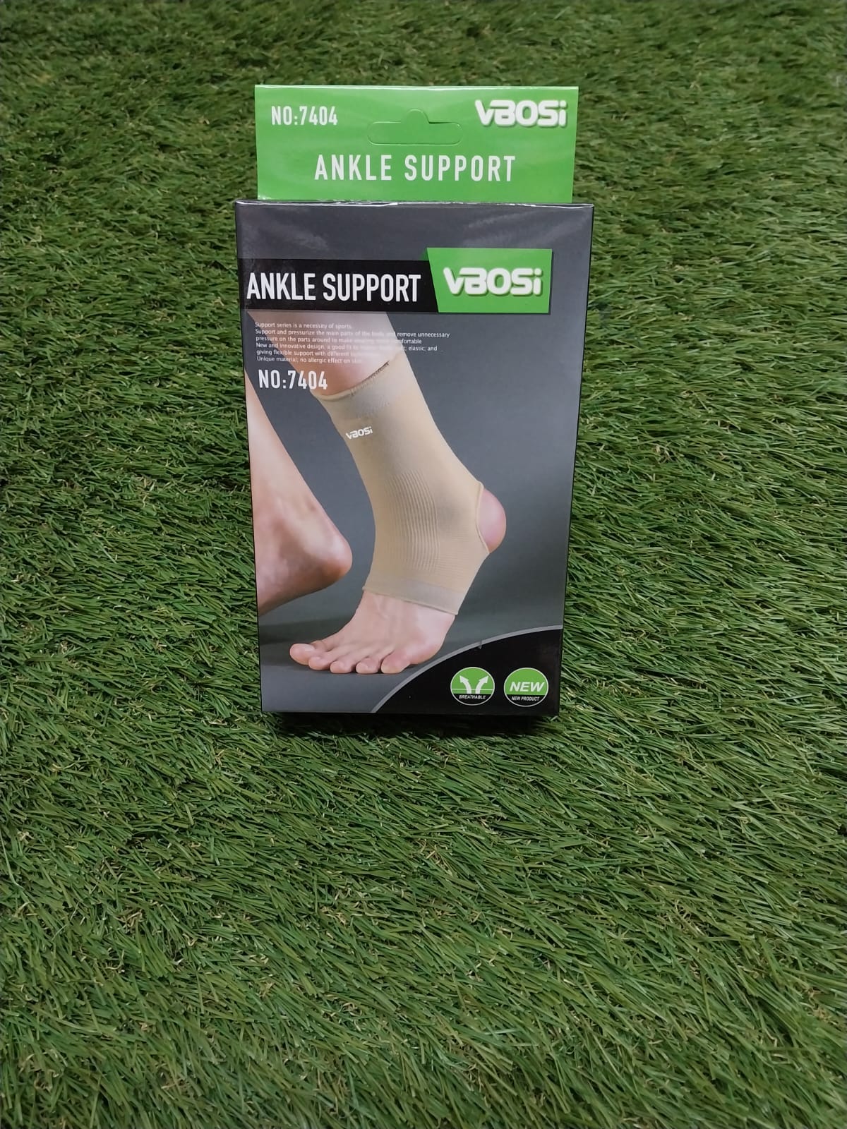 VAOSI Breathable Compression Ankle Support Sleeve & Joint Brace | Nude Elastic Ankle Wrap for Running, Weightlifting & Daily Joint Comfort