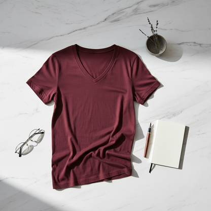 Athlete Home Men’s & Women’s Ultra-Soft Moisture-Wicking Performance V-Neck Fitness T-Shirt | Premium Breathable Workout Apparel Cairo & Alexandria