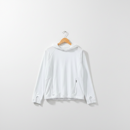 Athlete Home Women’s Lightweight Performance Hoodie | Long-Sleeve Moisture-Wicking Workout Hoodie with Thumbholes Cairo