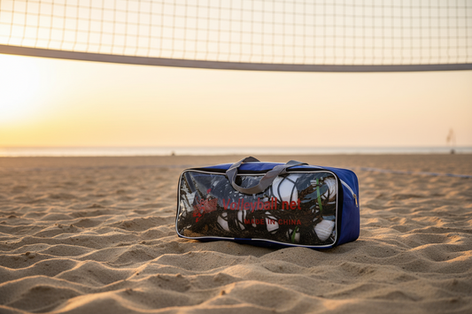 Professional Portable Volleyball Net Set with Boundary Lines and Adjustable Height - Durable Outdoor Volleyball Net for Beach, Yard & Training