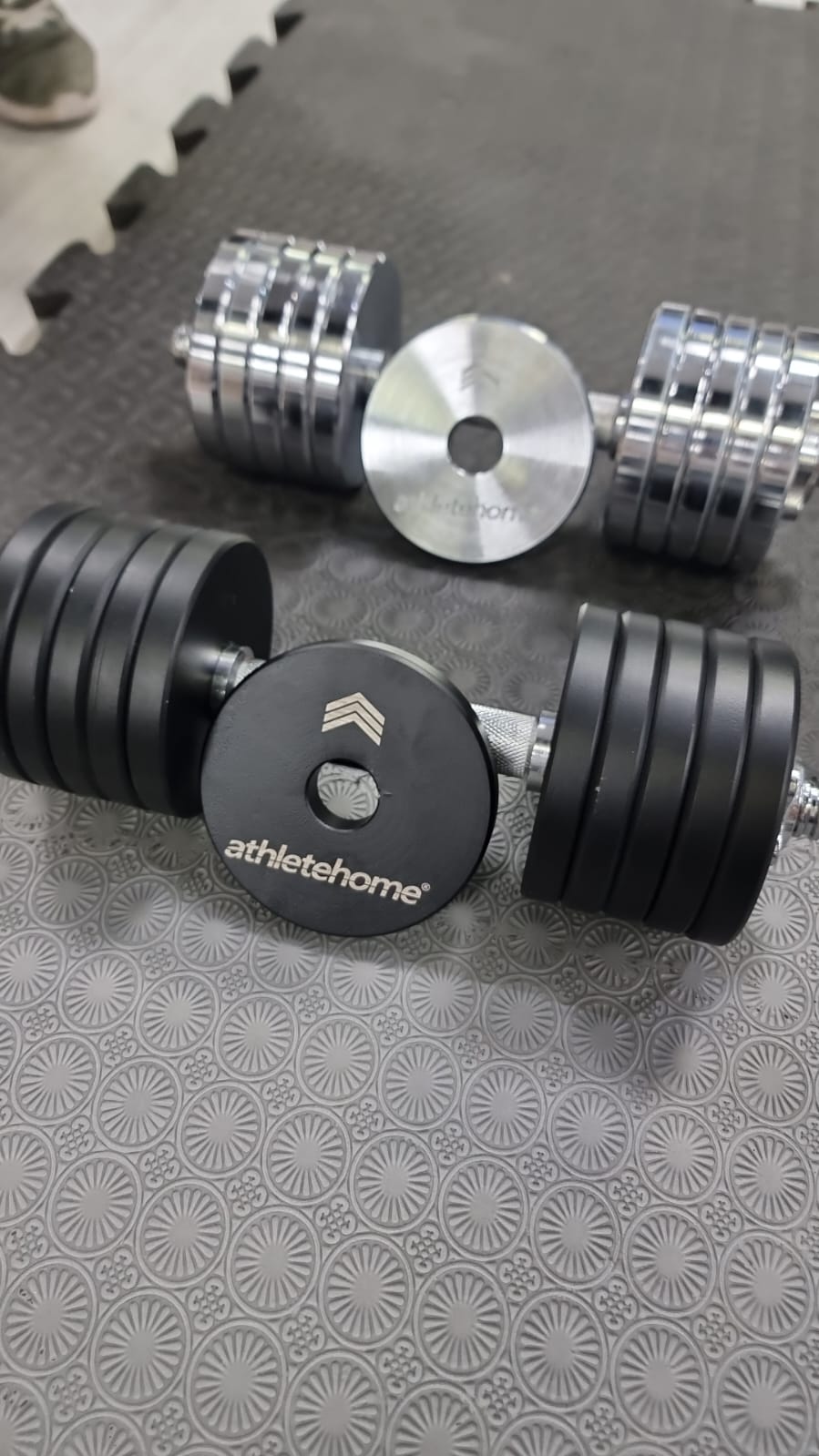 Athlete Home Adjustable Dumbbells Set (13.5kg) | Premium Home Gym Strength Training Equipment for Muscle Building, Fitness, and Bodybuilding in Egypt