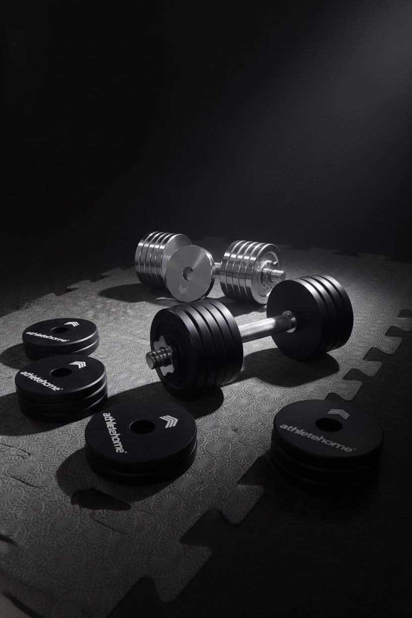 Athlete Home Adjustable Dumbbells Set (13.5kg) | Premium Home Gym Strength Training Equipment for Muscle Building, Fitness, and Bodybuilding in Egypt