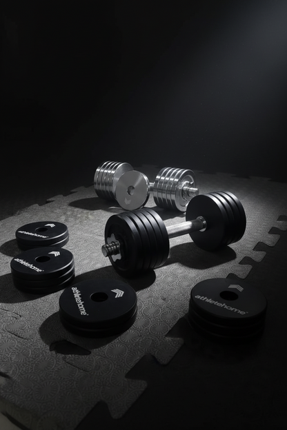 Athlete Home Adjustable Dumbbells Set (13.5kg) | Premium Home Gym Strength Training Equipment for Muscle Building, Fitness, and Bodybuilding in Egypt