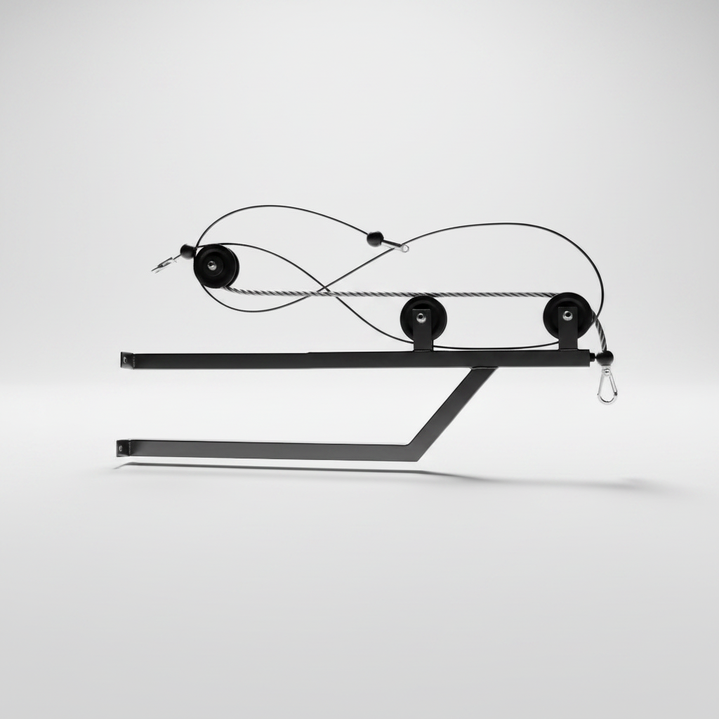 Heavy-Duty Power Rack Pulley System Attachment | Smooth High-to-Low Cable Add-On for Home Gym Lat Pulldowns & Rows