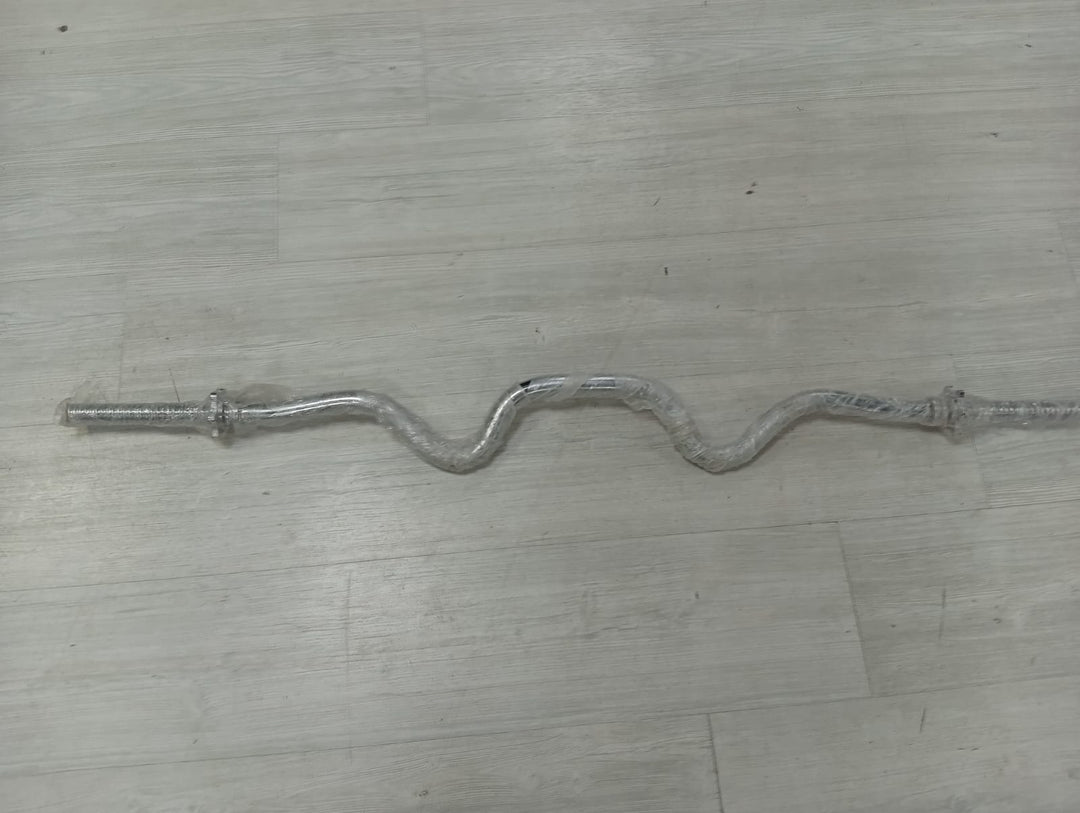 بار متعرج (EZ Curl) احترافي لرفع الأثقال مع أقفال محكمة | بار مريح لعضلات البايسبس والترايسبس للصالة الرياضية المنزلية والتمارين الاحترافية