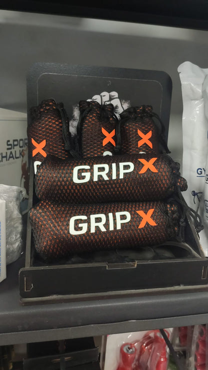كرة طباشير الامساك / ماغنيسيوم سائل (GRIP-X) لتمارين رفع الأثقال، الكروس فِت، الجمباز: قبضة محكمة بدون فوضى