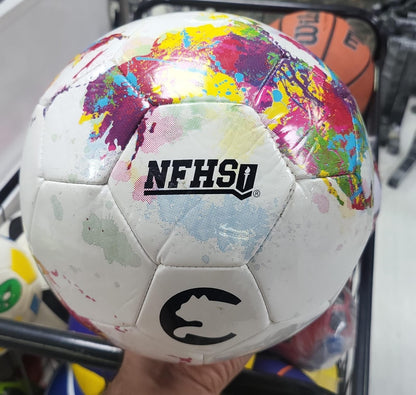 كرة قدم معتمدة من اتحاد NFHS بتصميم رشات الألوان المتعددة لمباريات الاحتراف، التدريب، وتحسين المهارات