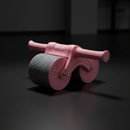 Dual-Wheel Abdominal Exercise Roller with Non-Slip Handles | Core Strength Home Fitness Equipment in Egypt