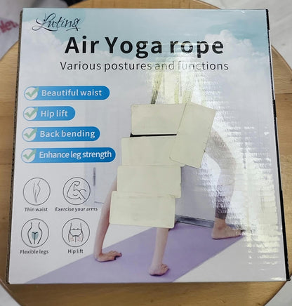 Air Yoga Strap & Door Stretching Rope with Adjustable Clasps for Flexibility, Pilates, and Gymnastics