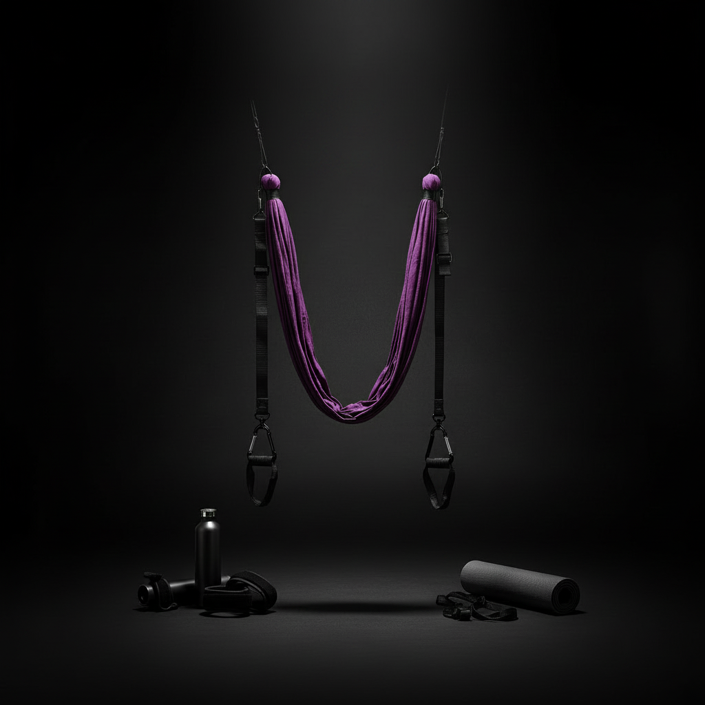 Air Yoga Strap & Door Stretching Rope with Adjustable Clasps for Flexibility, Pilates, and Gymnastics