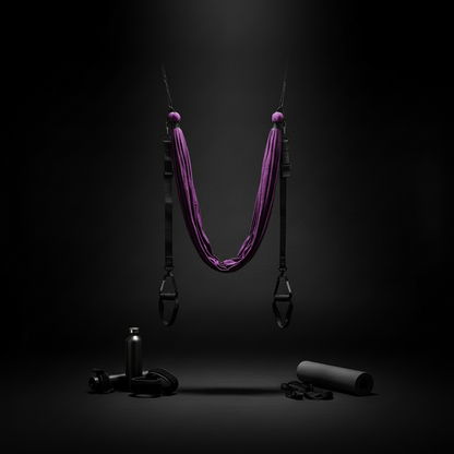 Air Yoga Strap & Door Stretching Rope with Adjustable Clasps for Flexibility, Pilates, and Gymnastics