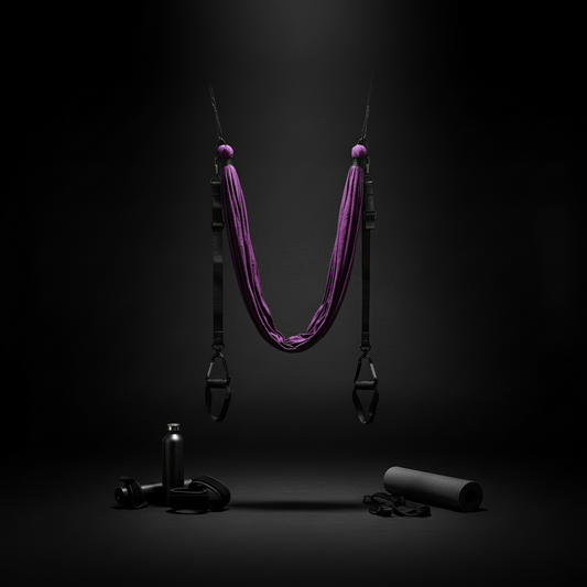 Air Yoga Strap & Door Stretching Rope with Adjustable Clasps for Flexibility, Pilates, and Gymnastics
