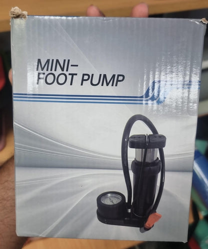 Portable Mini Foot Pump with Pressure Gauge for Footballs and Tires | Home Gym Equipment in Egypt - Athlete Home