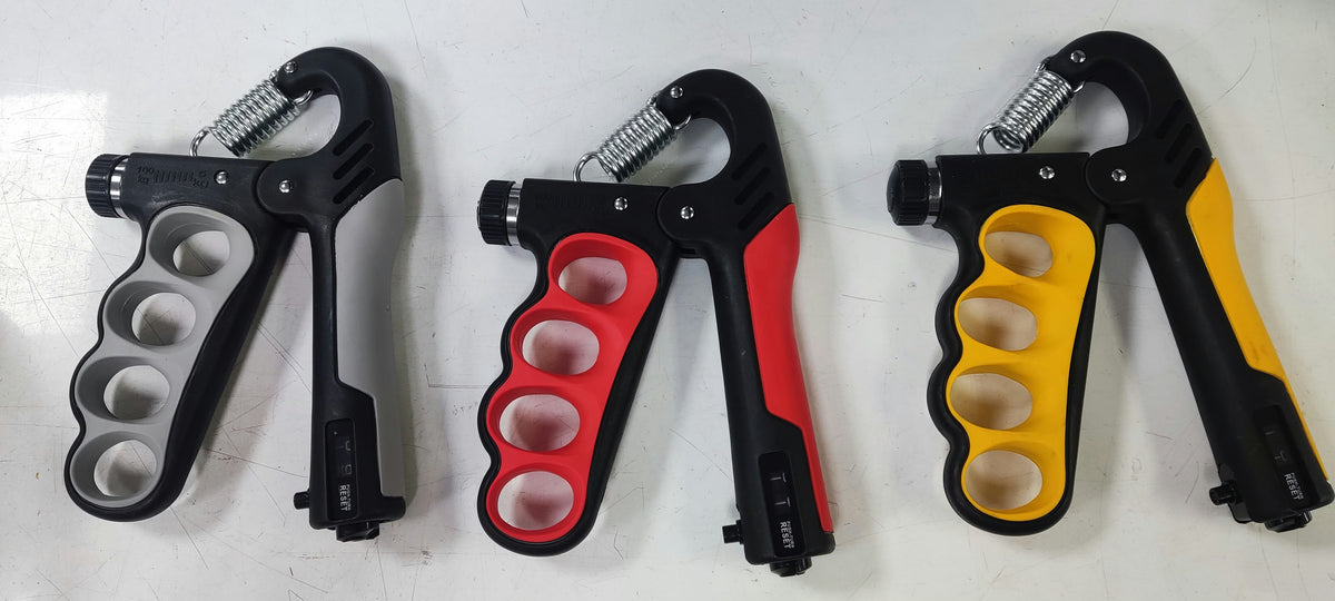 Adjustable Hand Grip Strengthener with Counter & Ergonomic Finger Grips – Forearm & Hand Strength Trainer for Fitness, Boxing & Injury Rehab