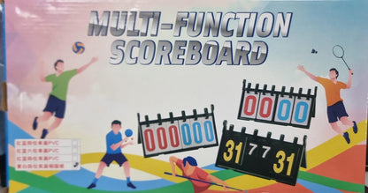 Portable Multi-Function Sports Scoreboard – Water-Resistant Flip Score Keeper for Volleyball, Table Tennis, Badminton & Futsal Matches