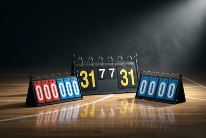 Portable Multi-Function Sports Scoreboard – Water-Resistant Flip Score Keeper for Volleyball, Table Tennis, Badminton & Futsal Matches
