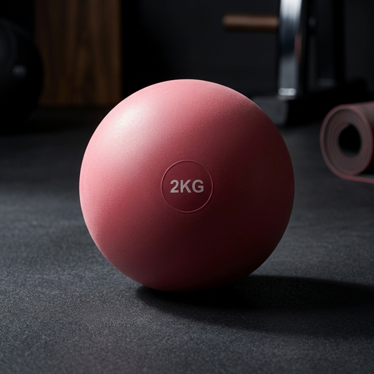 Pink Soft Toning Ball – Flexible Hand Weighted Medicine Ball for Pilates, Core Strength, Rehab & Home Workouts
