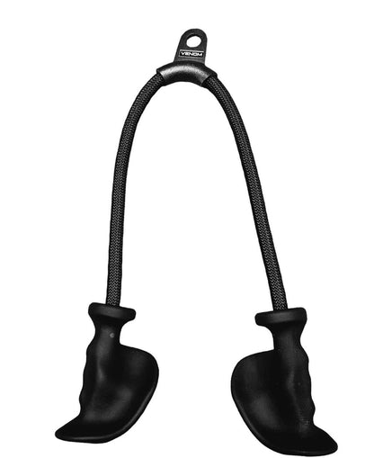 HXD-ERGO Ergonomic Triceps Rope - Heavy-Duty Pro-Grade Cable Machine Attachment with Non-Slip Contoured Grips for Triceps Pushdowns, Face Pulls, and Bicep Curls - Ultimate Home & Commercial Gym Arm Builder