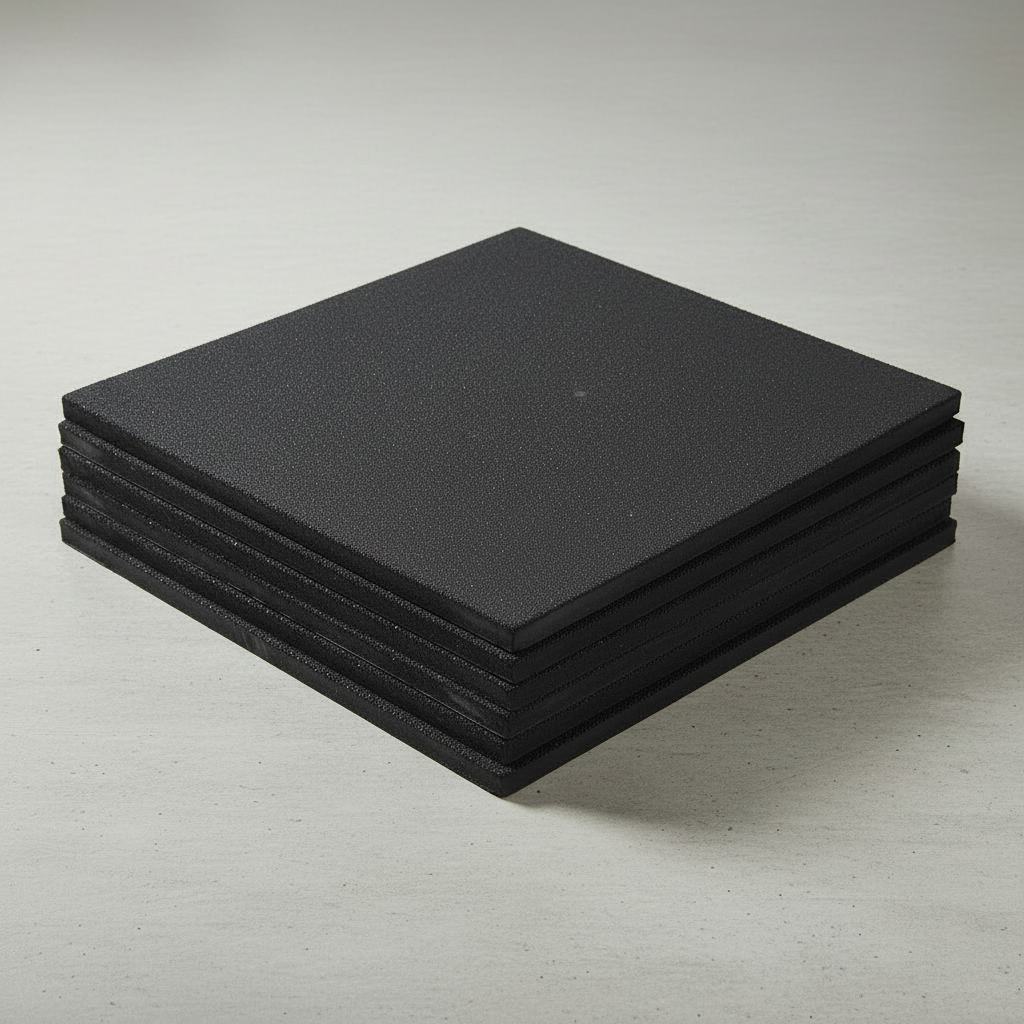 Athlete Home 'Fortress' Heavy-Duty Gym Flooring | Interlocking EVA Foam Tiles for Home Gyms, HIIT & Weightlifting | Shock-Absorbent Workout Floor Mats 4 Pieces