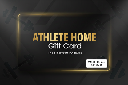 Athlete Home Gift Card | Athlete Home Premium Fitness Gift Card - Prepaid Sports Gear, Gym Apparel & Expert Training Services Digital Voucher