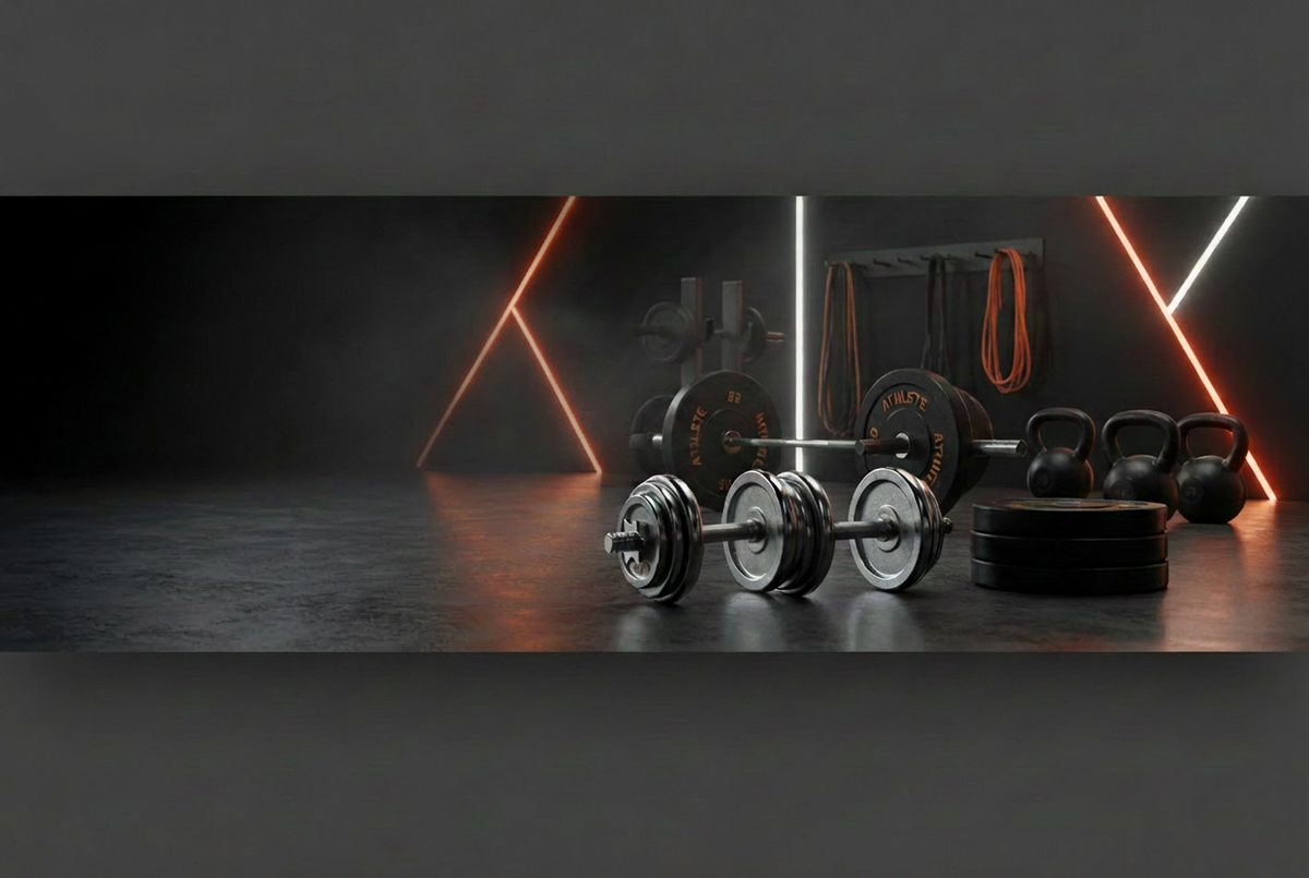 بانر Athlete Home بدون كتابة