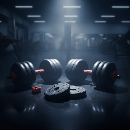 Athlete Home Vinyl Coated Dumbbell 1kg Ergonomic Grey Studio Weight | Non-Slip Hand Weight for Pilates, Aerobics, Physical Therapy, and Home Gym Toning Exercises 16 kg total Plastic Cement adjustable dumbell Set - Imported