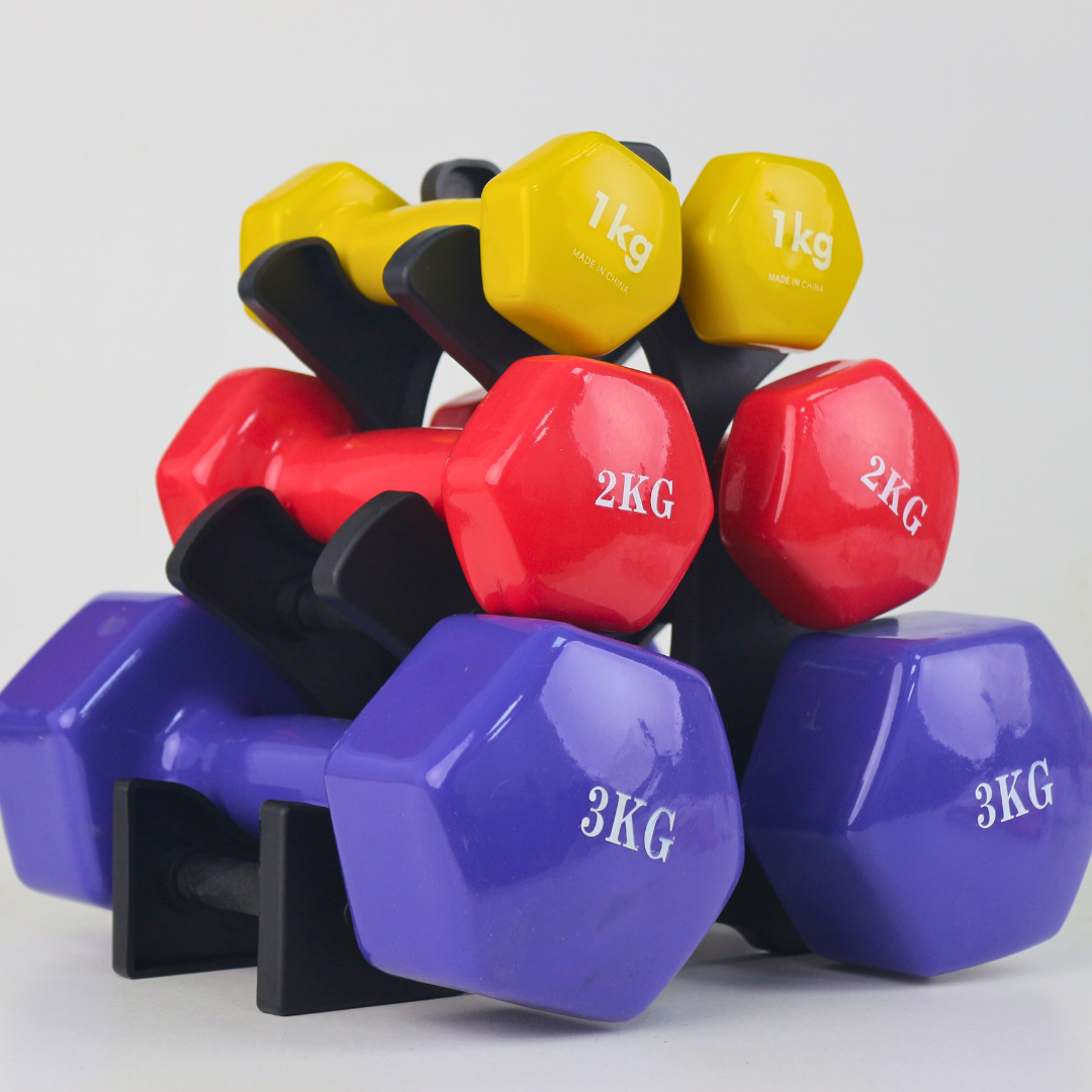 Vinyl Dumbbells Rack fit 6 Pieces