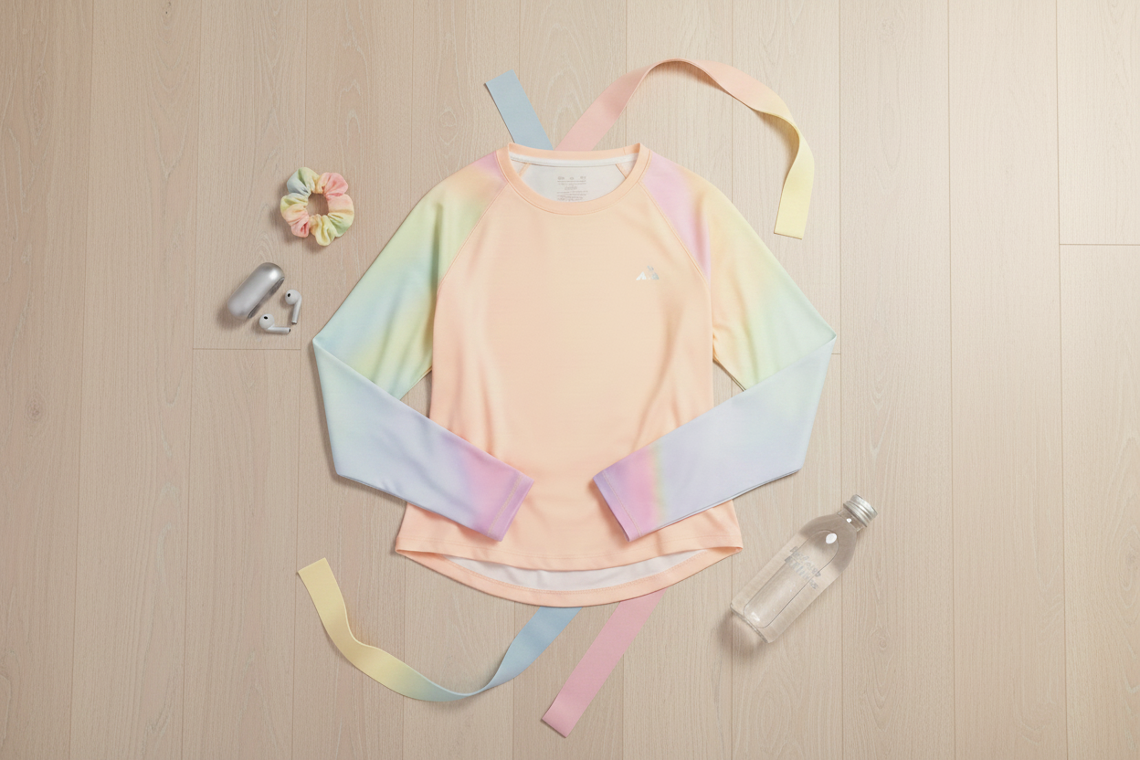 Athlete Home Women’s Sunset Pastels Long-Sleeve Training & Workout Top | Lightweight Moisture-Wicking Breathable Fitness Shirt Cairo