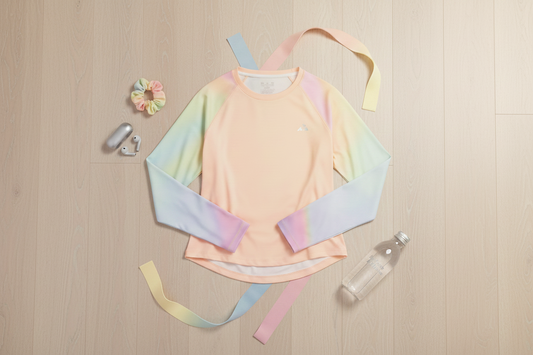 Athlete Home Women’s Sunset Pastels Long-Sleeve Training & Workout Top | Lightweight Moisture-Wicking Breathable Fitness Shirt Cairo