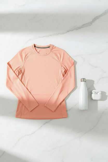 Athlete Home Women's Long-Sleeve Performance Workout Top | UV Sun Protection Moisture-Wicking Lightweight Activewear Shirt Cairo