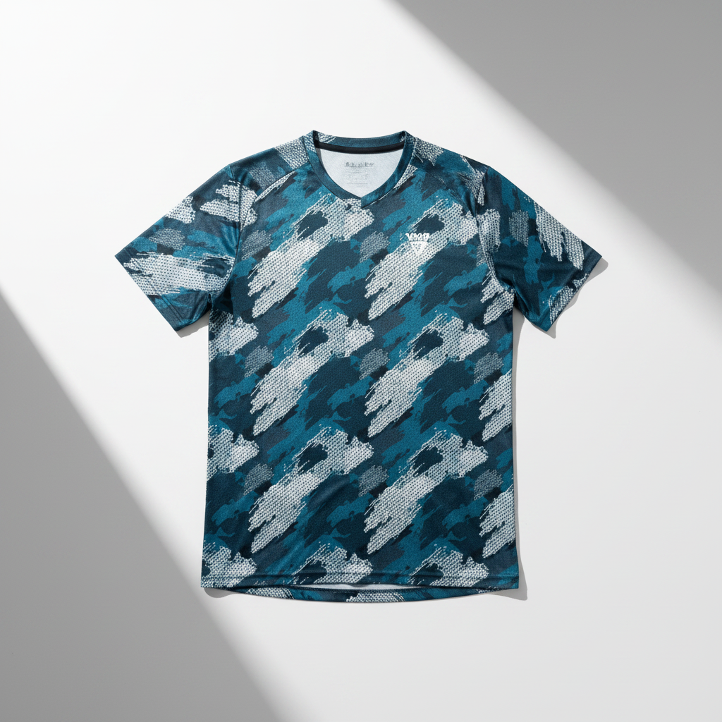 Athlete Home Men’s Camo Short-Sleeve Performance Training T-Shirt | Moisture-Wicking Breathable Athletic Gym Shirt Cairo