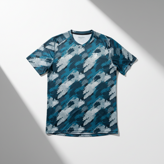 Athlete Home Men’s Camo Short-Sleeve Performance Training T-Shirt | Moisture-Wicking Breathable Athletic Gym Shirt Cairo