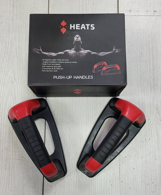 Heats Premium Push-Up Bars – Non-Slip Push-Up Handles for Chest, Arms, Shoulders & Core Strength Training | Athlete Home Egypt