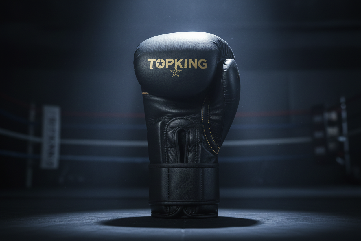 Top King Muay Thai Boxing Gloves – Premium Leather Training & Sparring Gloves for Punching, Kickboxing, and MMA | Heavy Duty Wrist Support & Maximum Knuckle Protection  16 Oz