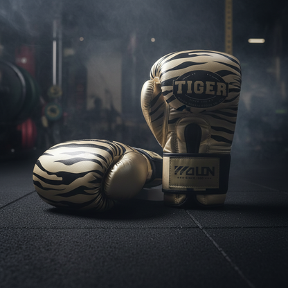 Athlete Home Wolon Tiger Premium Boxing Gloves – Professional Sparring, Muay Thai, and Kickboxing Punching Gloves with Wrist Support for Combat Training & Home Workouts