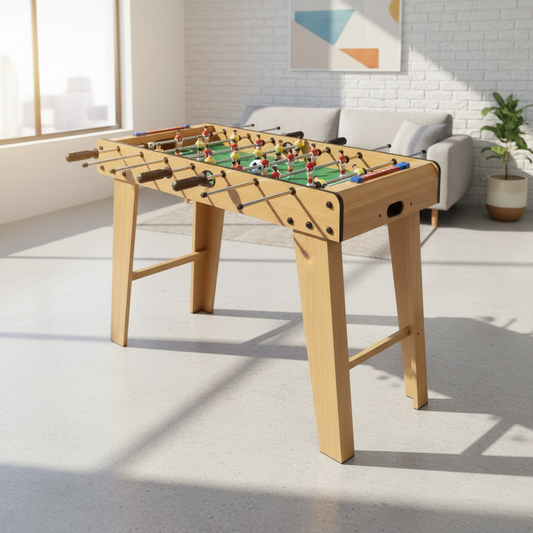 Premium Wooden Foosball Table – Durable Home Arcade Competition Soccer Game for Fitness Game Rooms, Lounges & Active Recovery | Athlete Home Mini Baby-Foot
