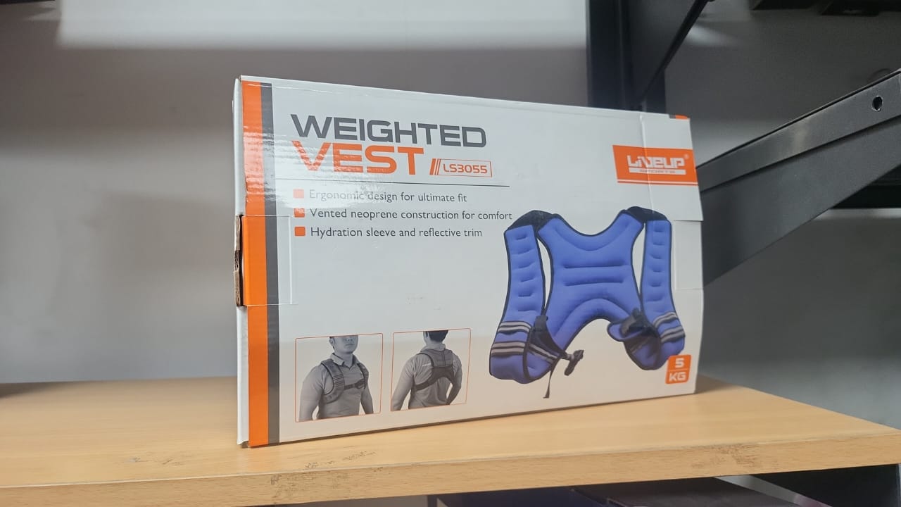 LiveUp Weighted Vest | Ergonomic Training Vest for Strength, Cardio & Calisthenics | Comfortable Neoprene Design for Men & Women in Egypt