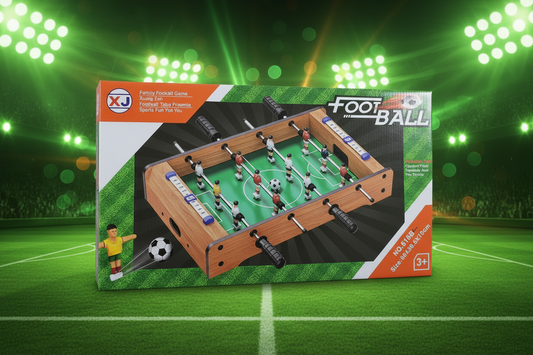 Athlete Home Premium Mini Wooden Foosball Table – Portable Tabletop Football Game with Dual Scorekeepers and Smooth-Glide Rods for Home Gyms, Recreation Rooms, and Functional Fitness Breaks 30 X 50 Cm