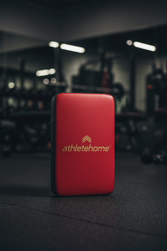 Athlete Home Premium Leather Striking Target Pad – Heavy-Duty Boxing and Kickboxing Shield with High-Density Impact Foam and Reinforced Straps for Home Gyms, MMA, and Combat Conditioning