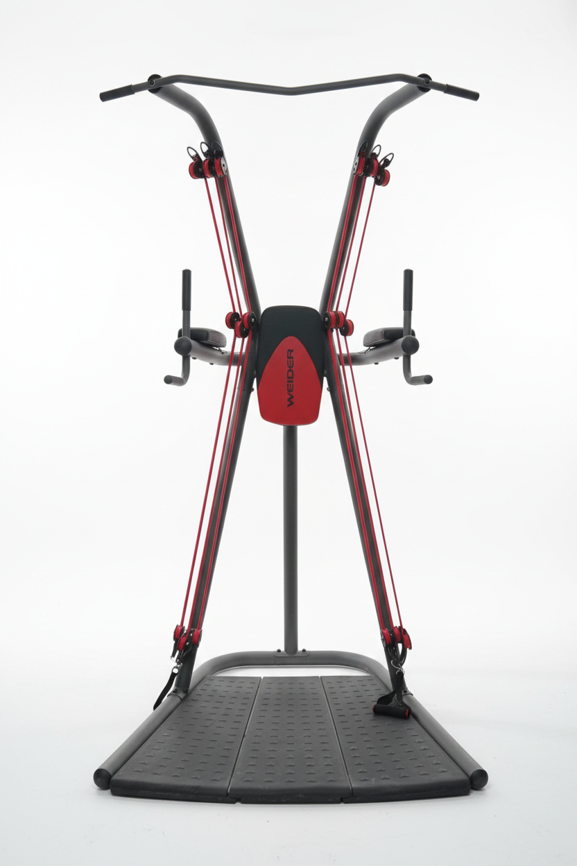 Power Tower Multi-Function Pull-Up, Dip & Abs Workout Station – Heavy Duty Steel, Adjustable Height, Home Gym Equipment for Strength Training, Core & Upper Body – Pull-Up Bar + Dip Bars + Vertical Knee Raise New Version