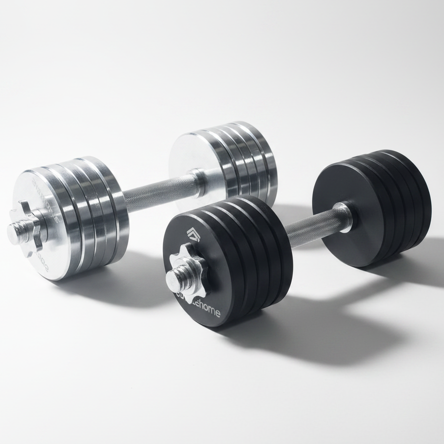 Athlete Home Adjustable Dumbbells Set (13.5kg) | Premium Home Gym Strength Training Equipment for Muscle Building, Fitness, and Bodybuilding in Egypt