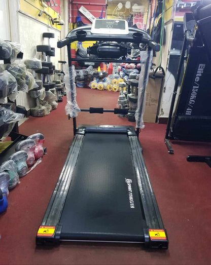 Spirit Heavy-Duty Electric Treadmill for Home Gym and Cardio Training | Multi-Functional Folding Running Machine with Digital Display & Incline | Premium High-Capacity Motorized Running Belt by Athlete Home 100 Kg 30-45 Minutes Dc Treadmill