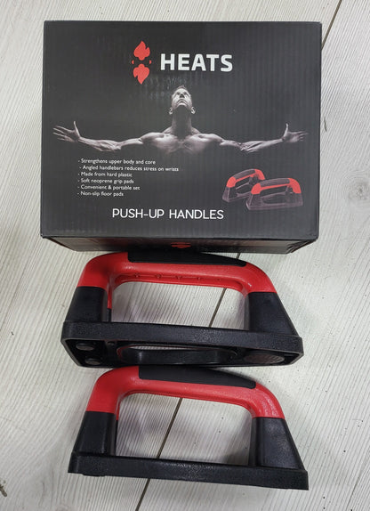 Heats Premium Push-Up Bars – Non-Slip Push-Up Handles for Chest, Arms, Shoulders & Core Strength Training | Athlete Home Egypt