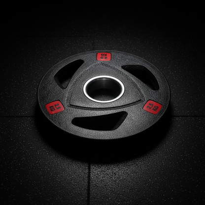 Athlete Home Premium 3-Grip Rubber Coated Weight Plate – Olympic Bumper Plate with Steel Insert for Strength Training, Home Gym & Body Sculpting Olympic Imported Plate
